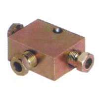 Tee Block Lubrication Fittings / Hydraulic Pipe Fittings